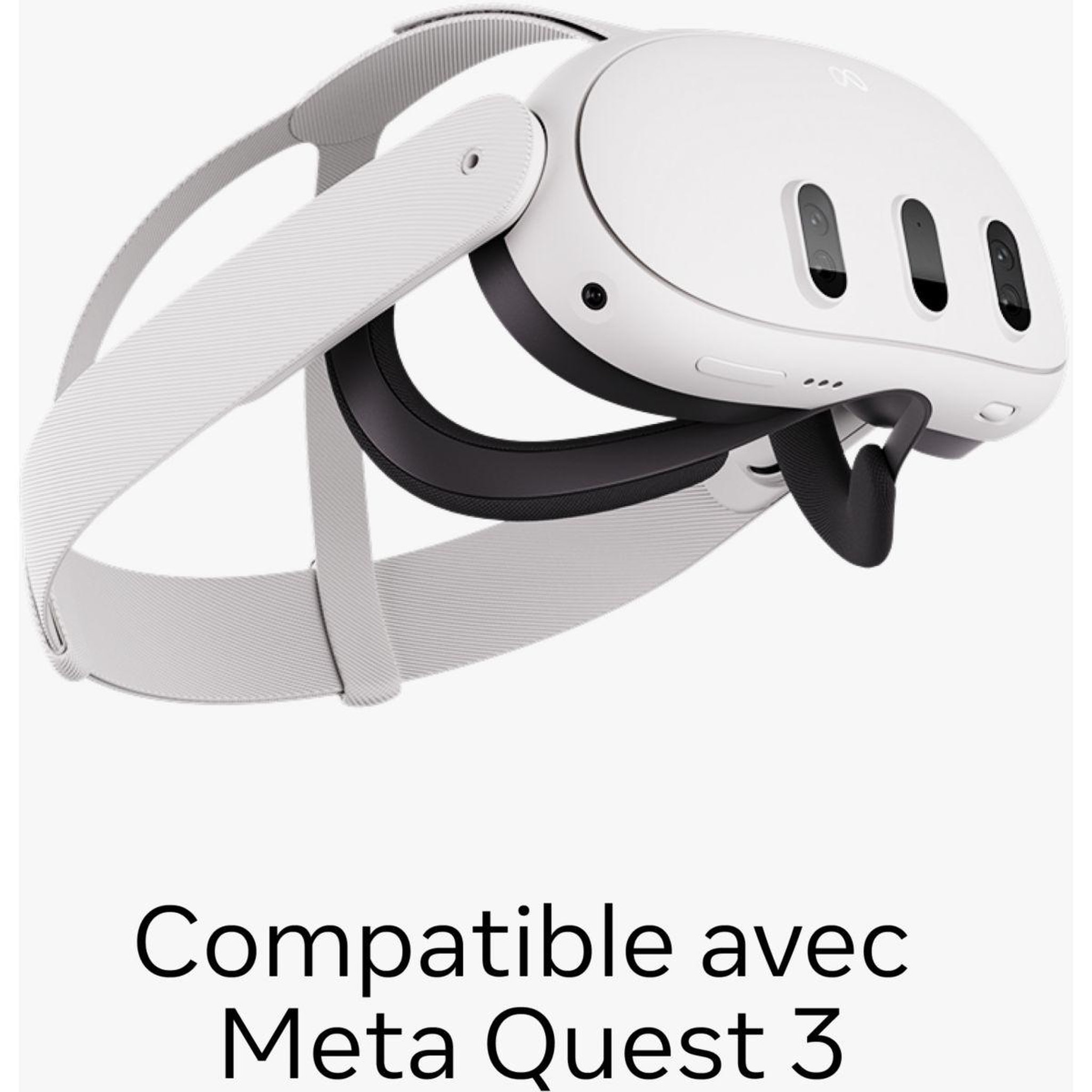 Voir la diapositive 5 : META Interface faciale Quest 3 Ouverte