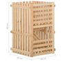 Voir la diapositive 6 : VIDAXL Boîte a pommes de terre 50x50x50 cm Bois de pin solide