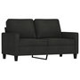 Voir la diapositive 4 : VIDAXL Ensemble de canapes 3 pcs avec coussins Noir Tissu