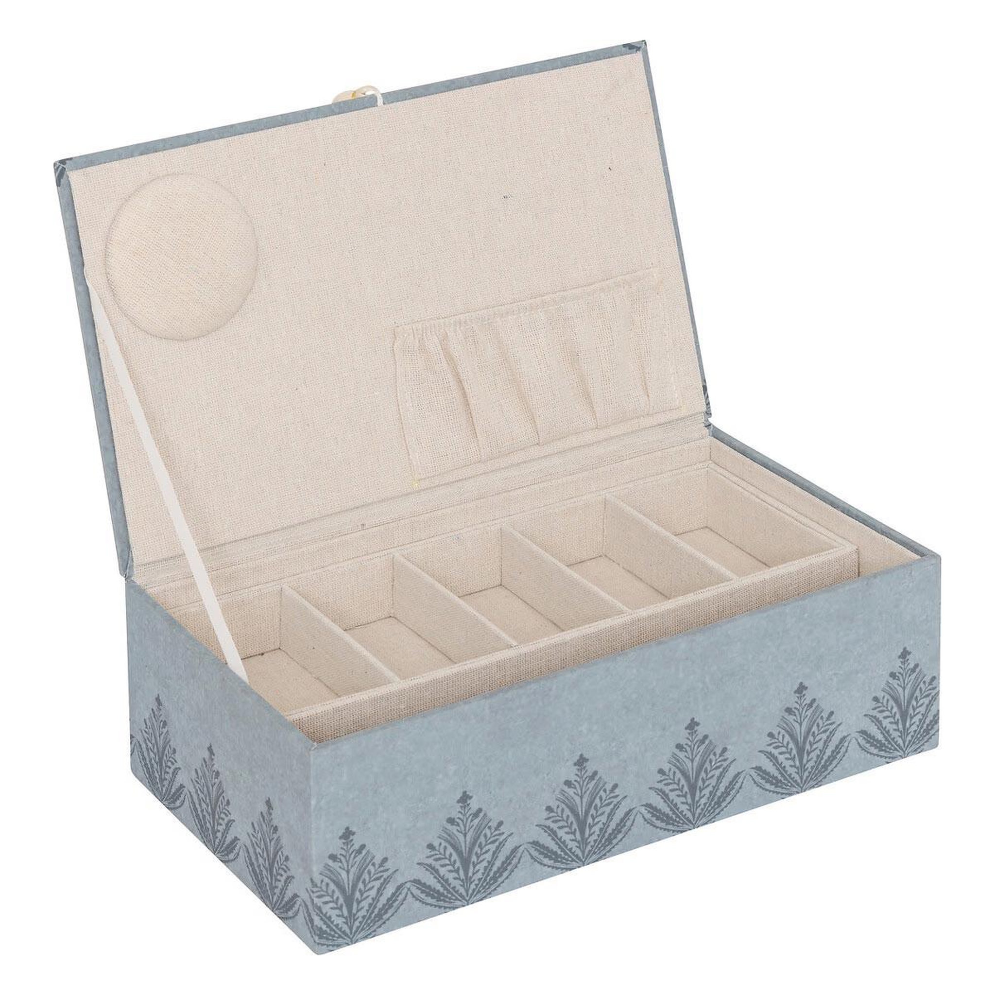 Voir la diapositive 2 : ATMOSPHERA Boîte à couture  wild romance  30cm bleu clair