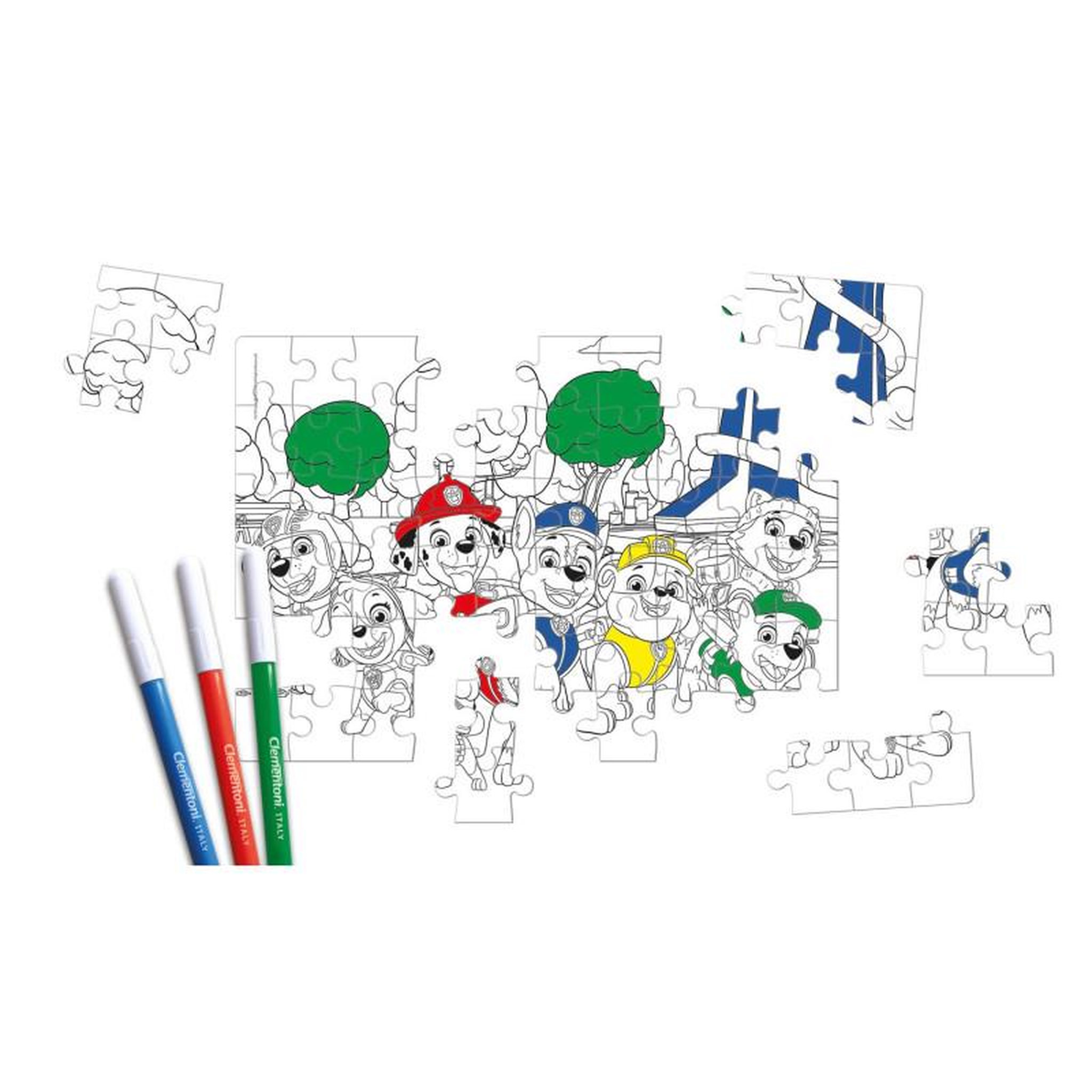 Voir la diapositive 4 : CLEMENTONI Clementoni Puzzle & Color Paw Patrol, 60pcs.
