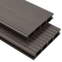 Voir la diapositive 1 : VIDAXL Panneaux de terrasse creux WPC 10 m^2 2,2 m Marron fonce