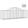 Voir la diapositive 2 : VIDAXL Paniers a gabions arques 30 pcs 200x50x60/80 cm fer galvanise