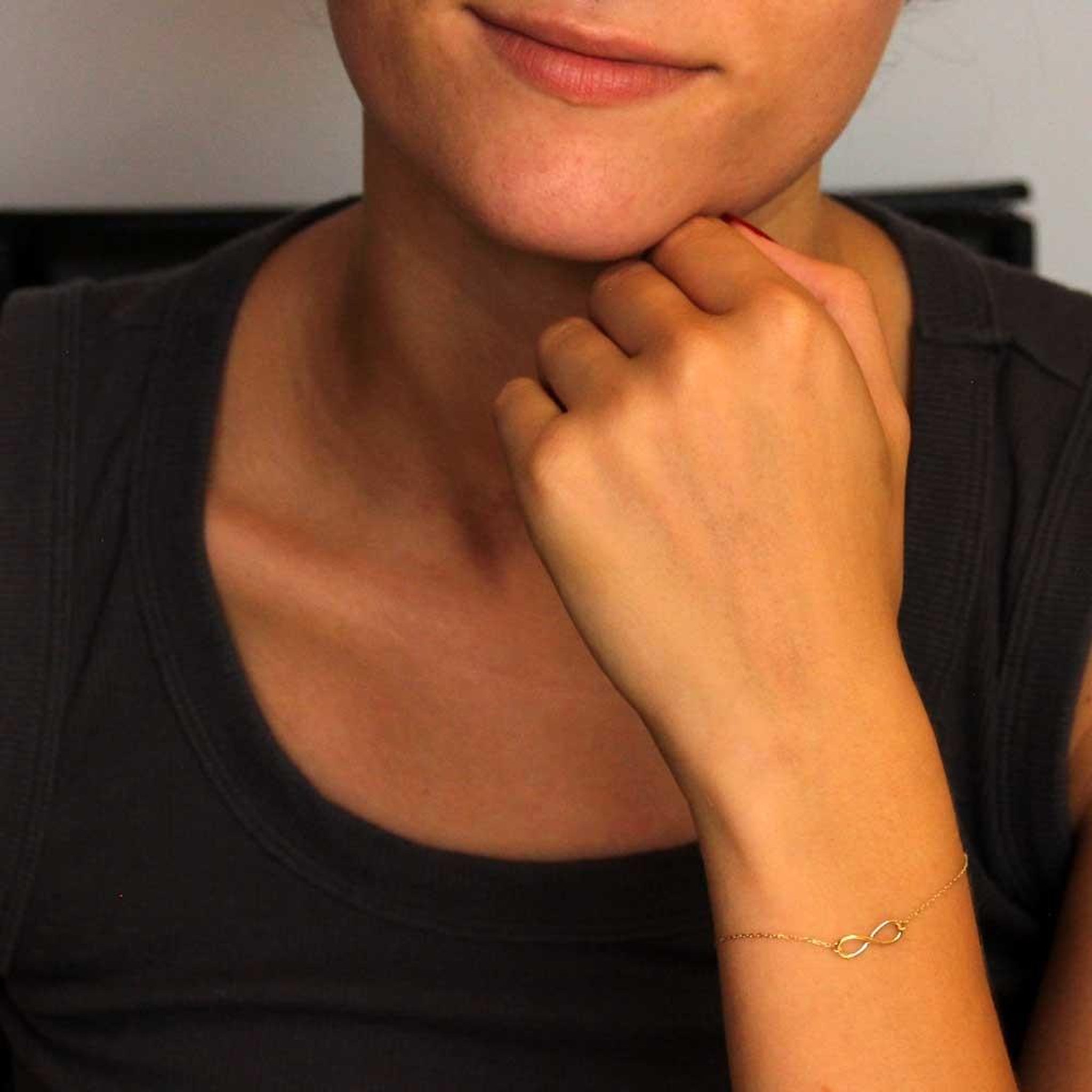 Voir la diapositive 3 : L'ATELIER D'AZUR Bracelet Or Jaune - Motif Infini - Femme