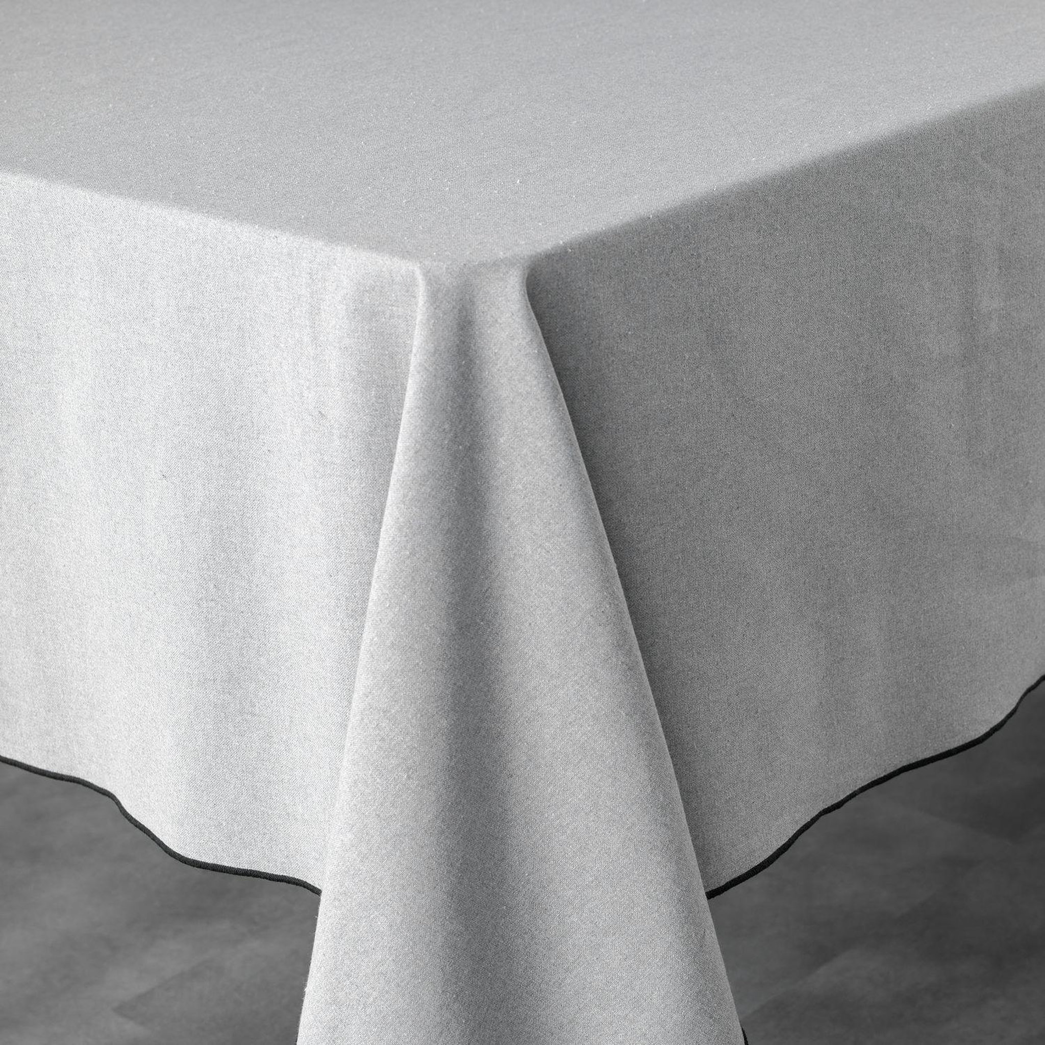 Voir la diapositive 3 : Douceur d'Intérieur Nappe rectangulaire en coton recyclé Anaïs