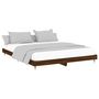Voir la diapositive 4 : VIDAXL Cadre de lit sans matelas chene marron 200x200 cm