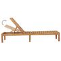 Voir la diapositive 5 : VIDAXL Chaise longue bois de teck solide