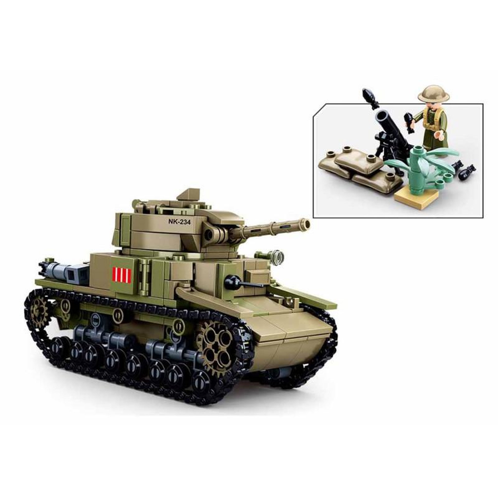 Voir la diapositive 3 : Sluban Sluban WWII - Italian Tank 2in1