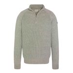 Schott Pull 1/4 zip  Homme Schott Plali. Coloris disponibles : Gris