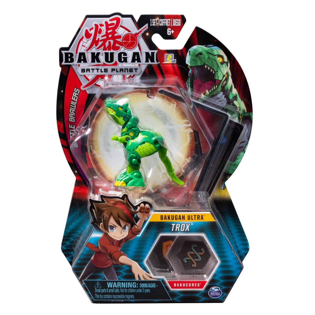 SPIN MASTER Pack figurine Ultra Trox + cartes - Bakugan Battle Planet