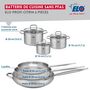 Voir la diapositive 2 : ELO Ensemble de 3 Poêles de cuisson 24, 28 et 32 cm et 3 faitouts 14, 16 et 20 cm Elo Profi Citrin