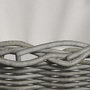 Voir la diapositive 5 : VIDAXL Panier a bois de chauffage avec poignees 59x42x28 cm Gris Saule
