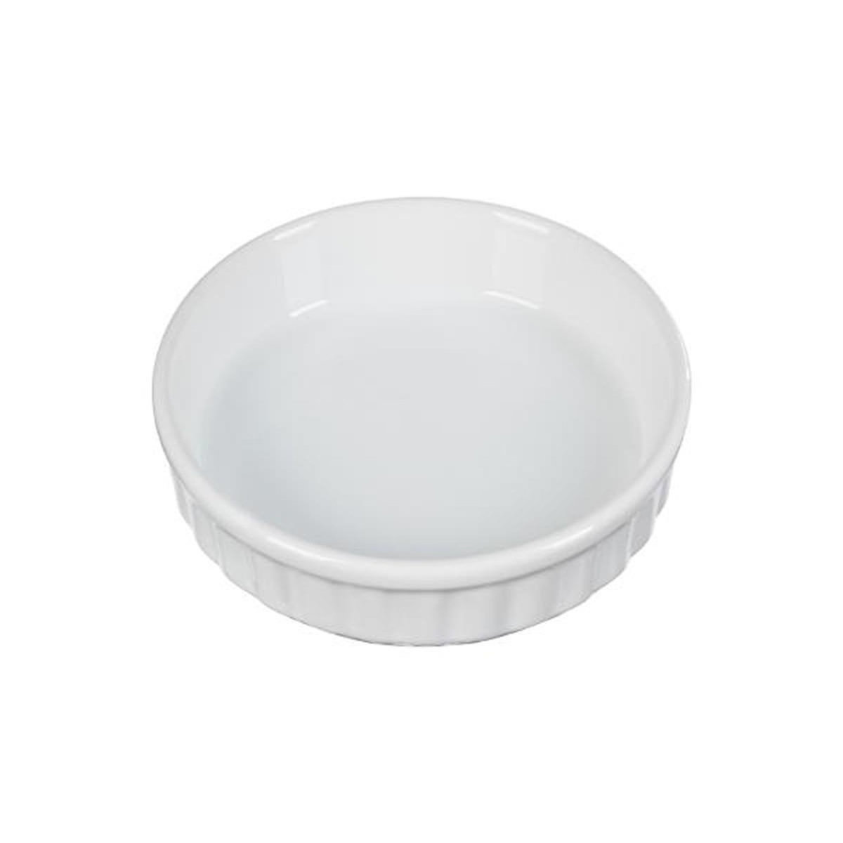 FIVE Plat à Crème Brûlée  Faïence  12cm Blanc