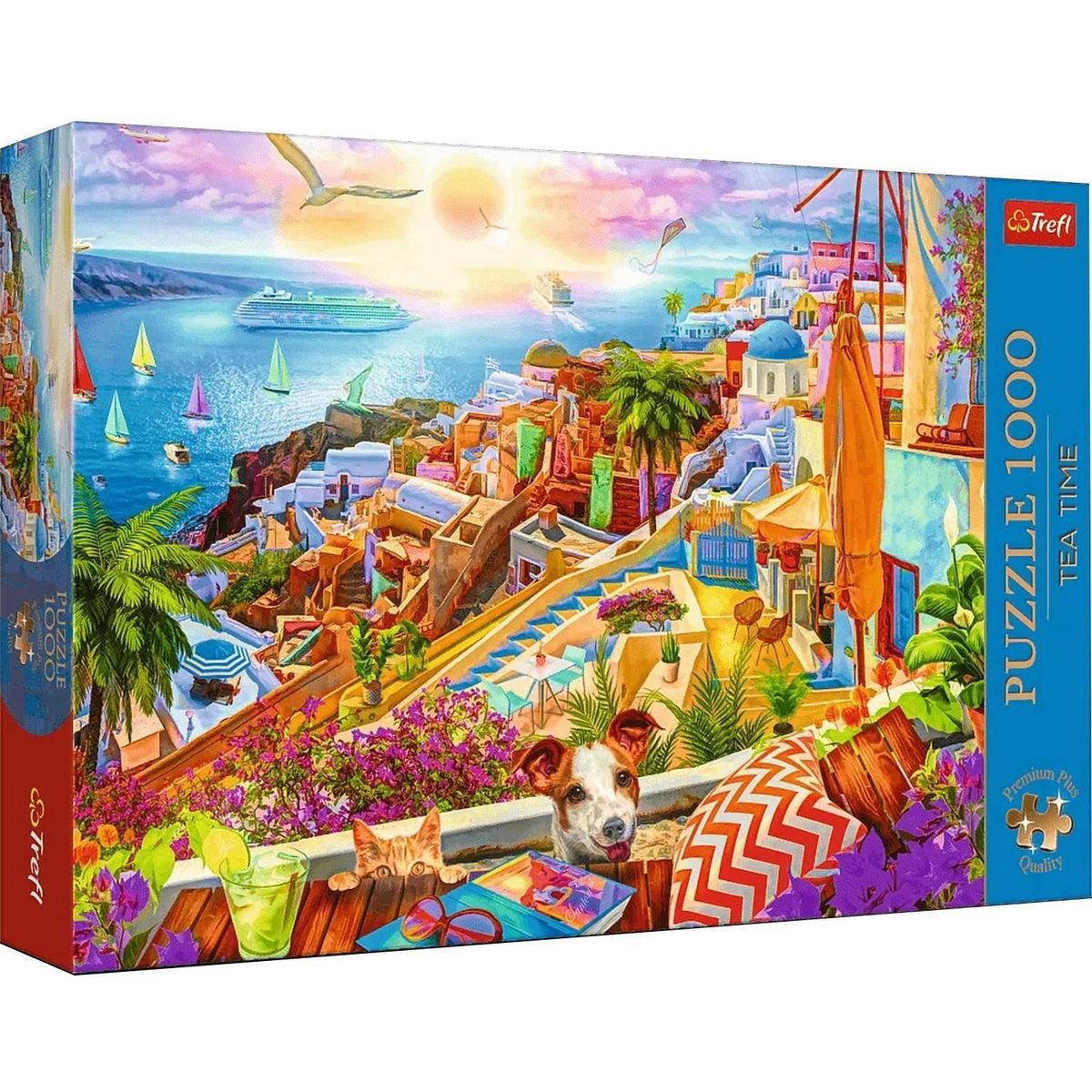 Trefl Puzzle 1000 pièces Premium Plus :  Visite de Santorini