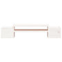 Voir la diapositive 5 : VIDAXL Support de moniteur Blanc 70x27,5x15 cm Bois de pin solide