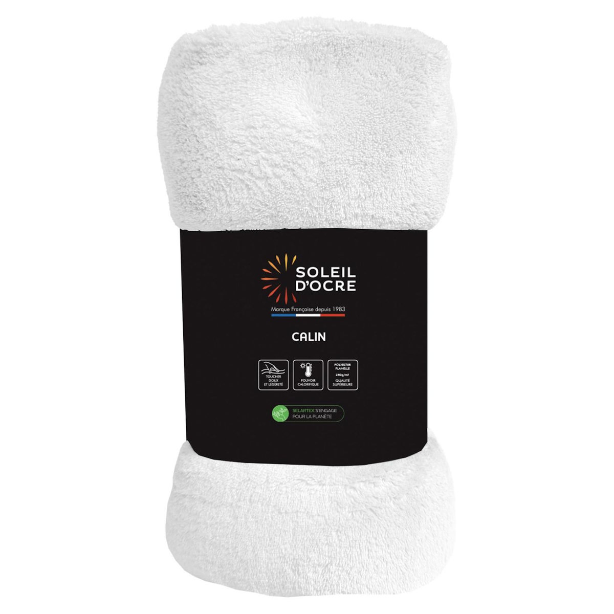 SOLEIL D'OCRE Couverture, Plaid en flanelle CALIN par Soleil d'Ocre