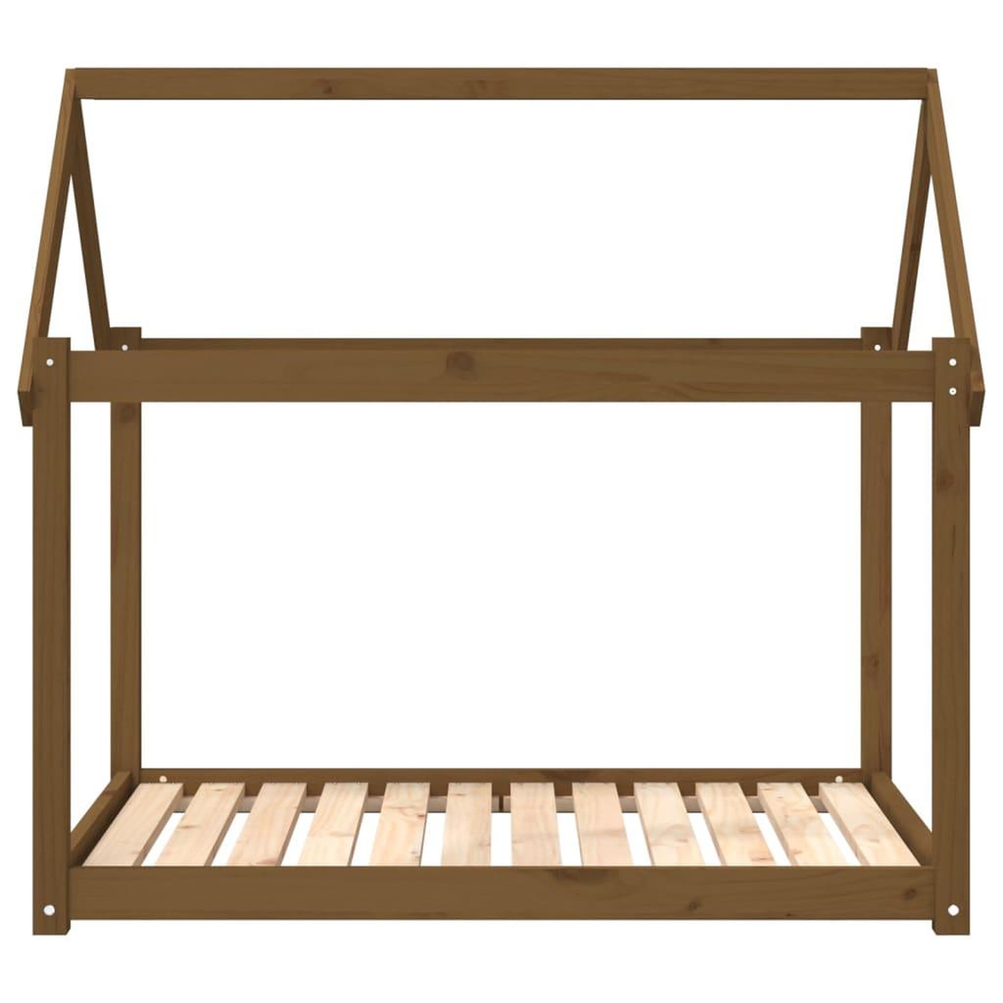 Voir la diapositive 5 : VIDAXL Lit pour chien Marron miel 111x80x100 cm Bois de pin solide