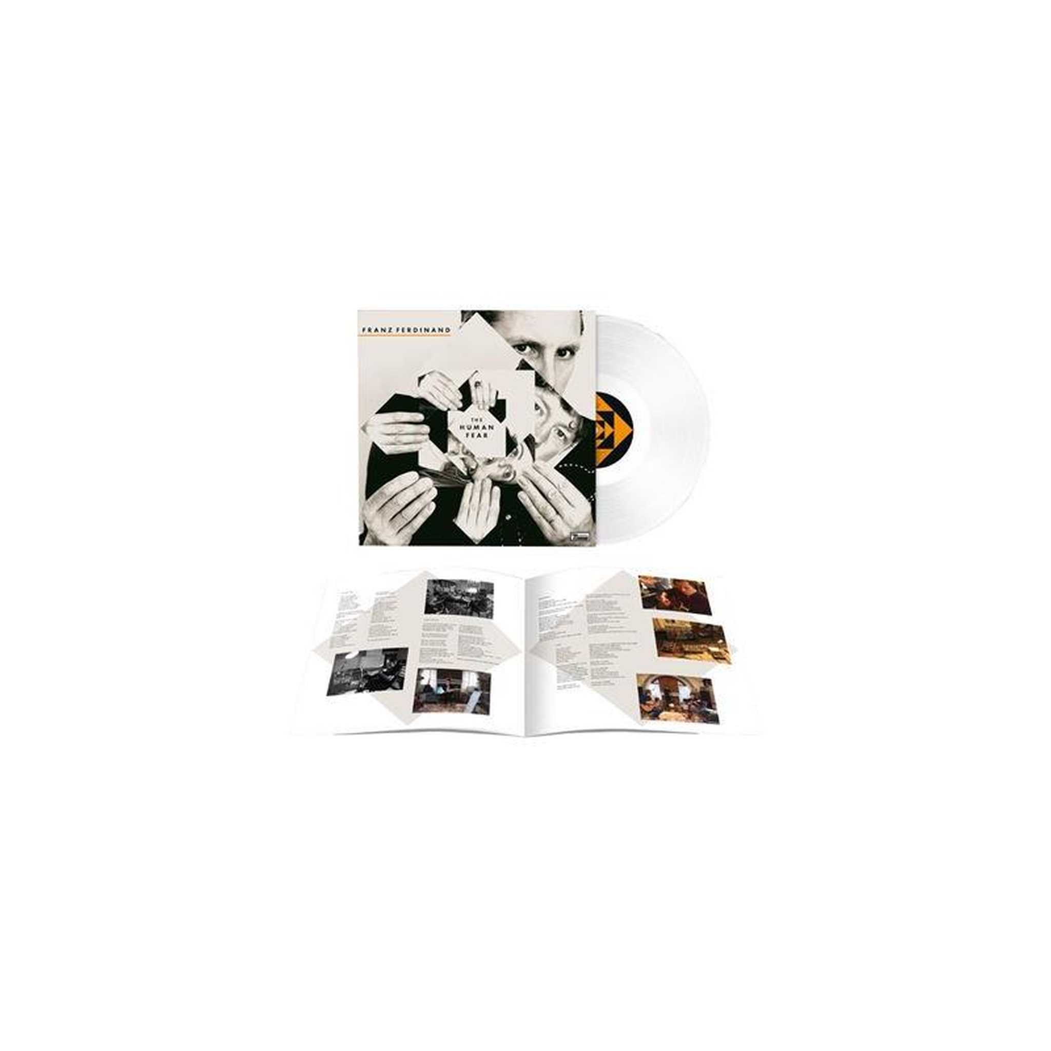 Vinyle blanc “the human fear exclusivité fnac”, édition avec pochettes imprimées et inserts