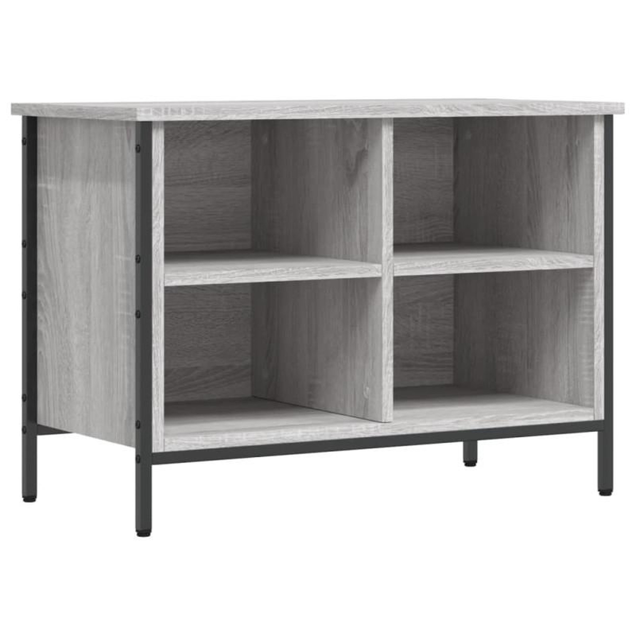 Voir la diapositive 2 : VIDAXL Armoire à chaussures sonoma gris 69x35x50 cm bois d ingénierie