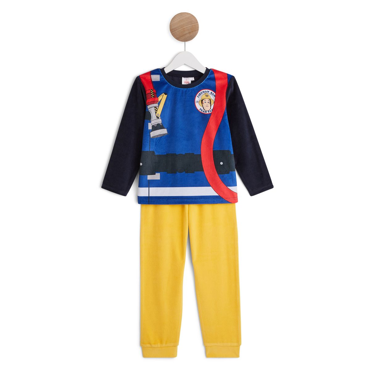 sam le pompier Ensemble pyjama velours garçon