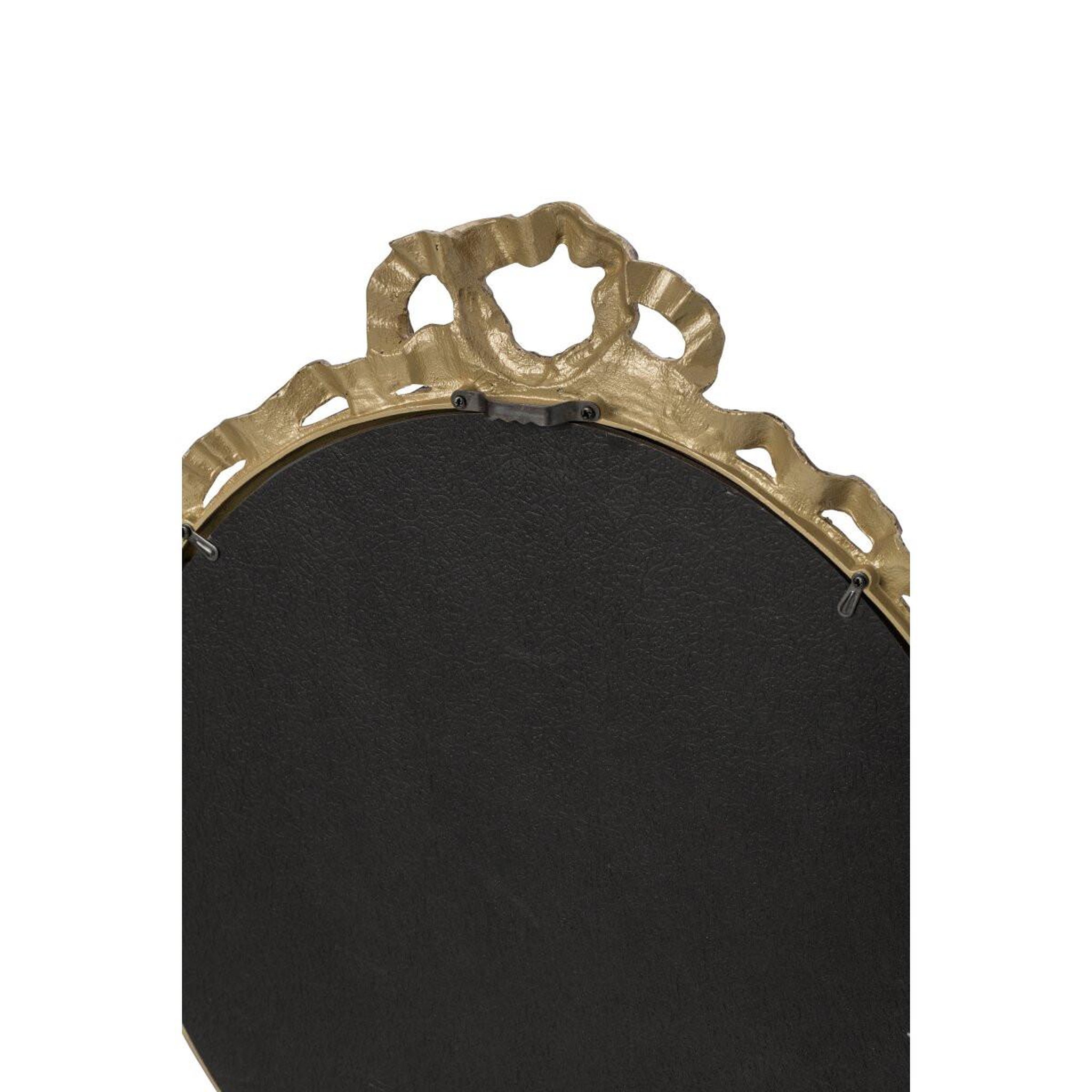 Voir la diapositive 3 : J-LINE Miroir mural baroque  ted  35cm bronze