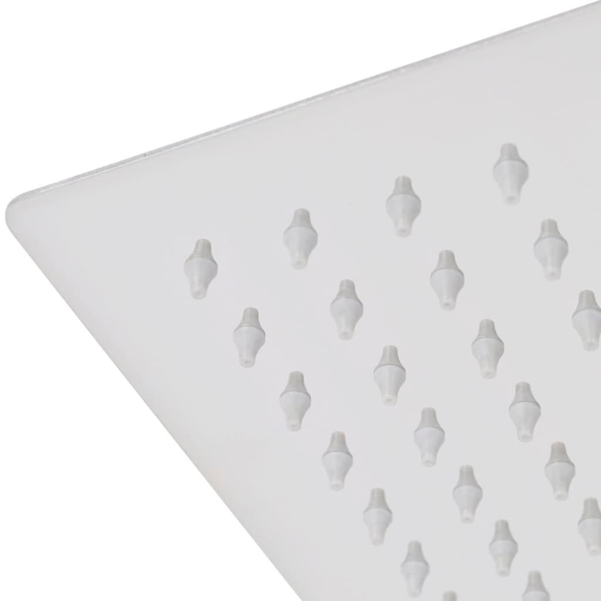 Voir la diapositive 5 : VIDAXL Tete de douche plongeante carree en acier inoxydable 20x20 cm