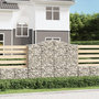 Voir la diapositive 1 : VIDAXL Paniers a gabions arques 12 pcs 200x50x160/180 cm Fer galvanise