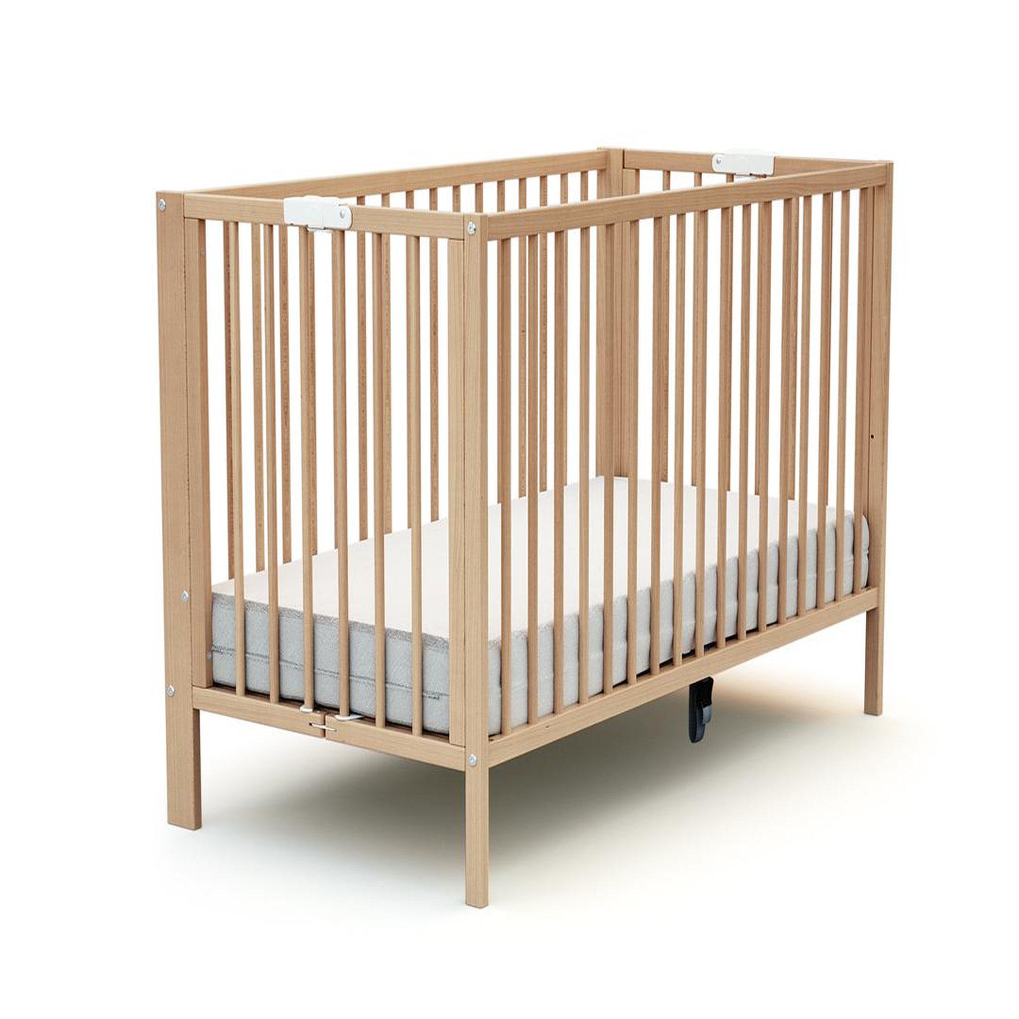Voir la diapositive 1 : AT4 Lit bébé pliant ESSENTIEL en bois