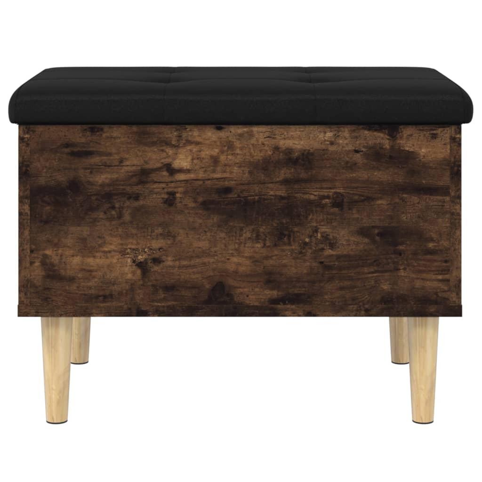 Voir la diapositive 5 : VIDAXL Banc de rangement chene fume 62x42x46 cm bois d'ingenierie