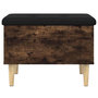 Voir la diapositive 5 : VIDAXL Banc de rangement chene fume 62x42x46 cm bois d'ingenierie