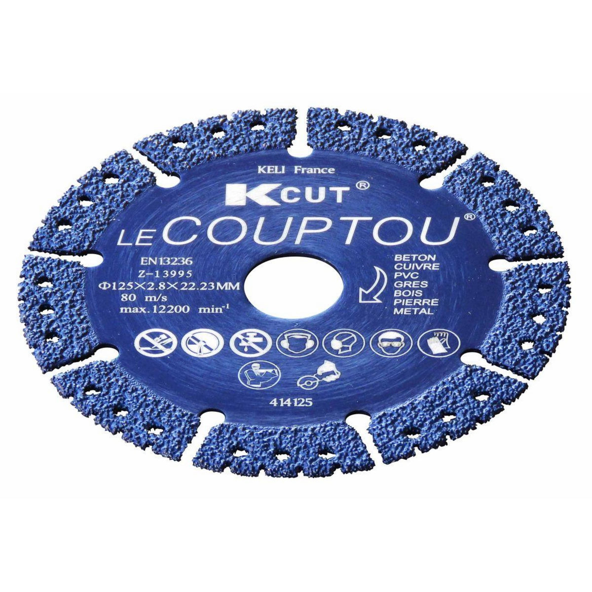 OUTIFRANCE Disque diamant tout en un - Alésage 22,2 mm Ø 125 mm 2,8 mm