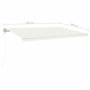 Voir la diapositive 6 : VIDAXL Auvent automatique avec capteur de vent et LED 500x300 cm Creme