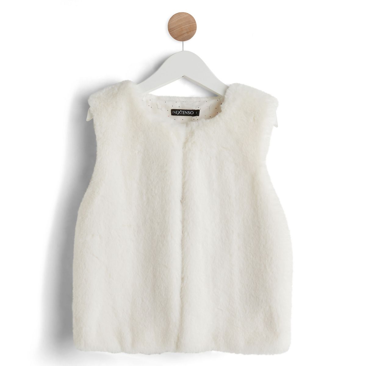 IN EXTENSO Gilet fourrure sans manche fille