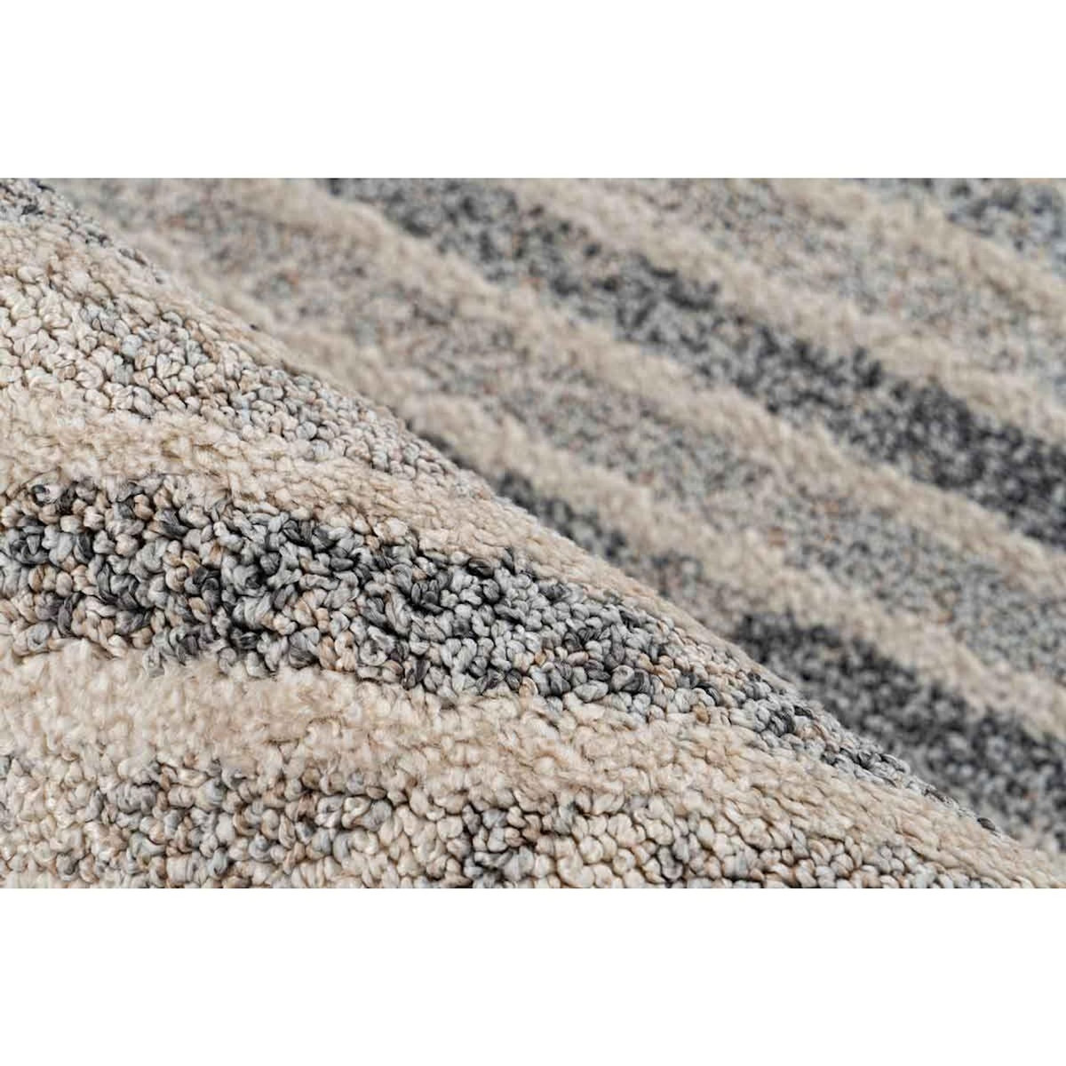 Paris Prix Tapis Tissé Graphique  Rhombus  Beige & Gris