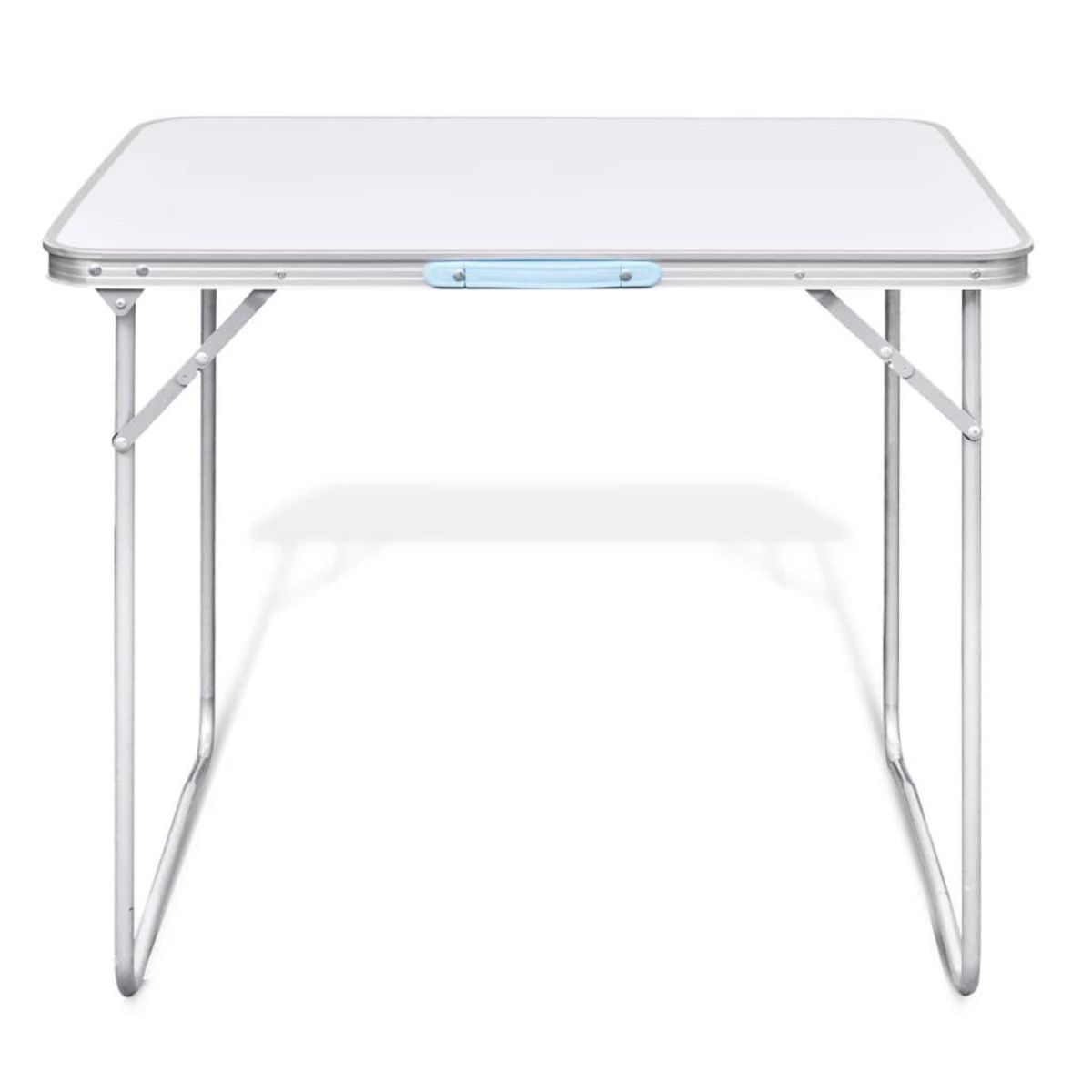 VIDAXL Table pliable de camping avec cadre metallique 80x60 cm