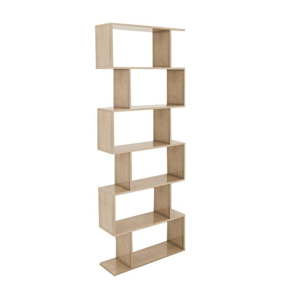 TOILINUX Etagère Bibliothèque Aaron - effet Chêne - 192 x 70 x 24 cm