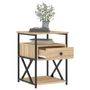 Voir la diapositive 4 : VIDAXL Table de chevet chêne sonoma 40x42x55 cm bois d ingénierie