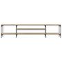 Voir la diapositive 4 : VIDAXL Meuble TV chene sonoma 201x35x45 cm bois d'ingenierie et fer