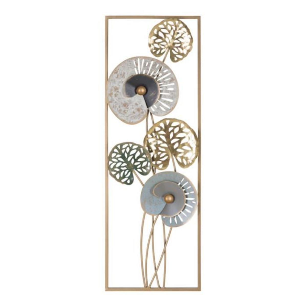 Paris Prix Décoration Murale Encadrée en Métal  Gloth  90cm Multicolore