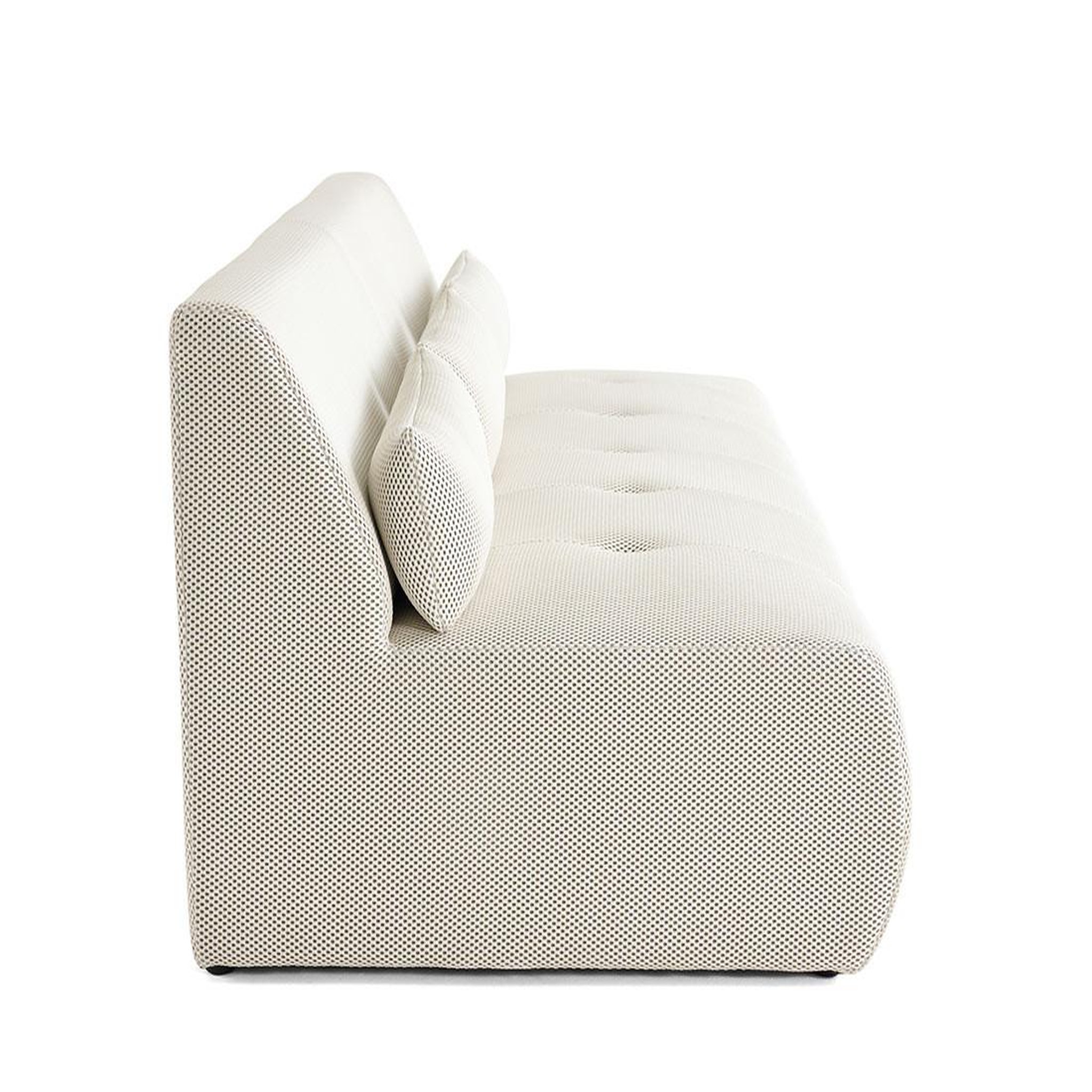 Voir la diapositive 3 : LISA DESIGN Onyx - canapé droit 3 places - en tissu mailles 3d