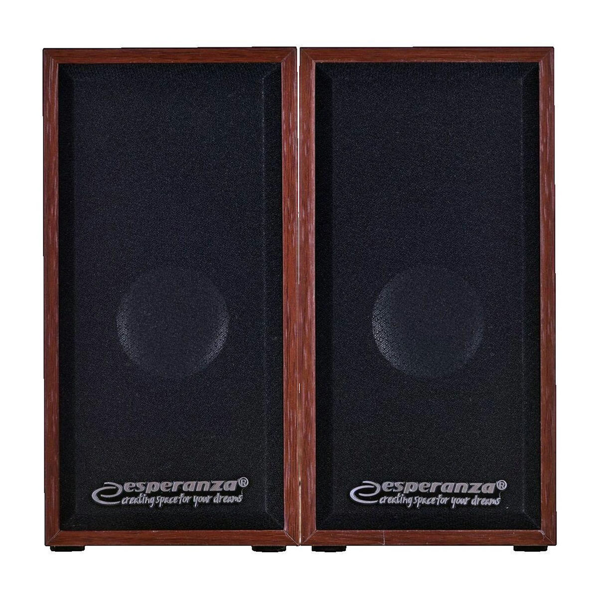 ESPERANZA Enceintes PC Esperanza EP122 FOLK Bois