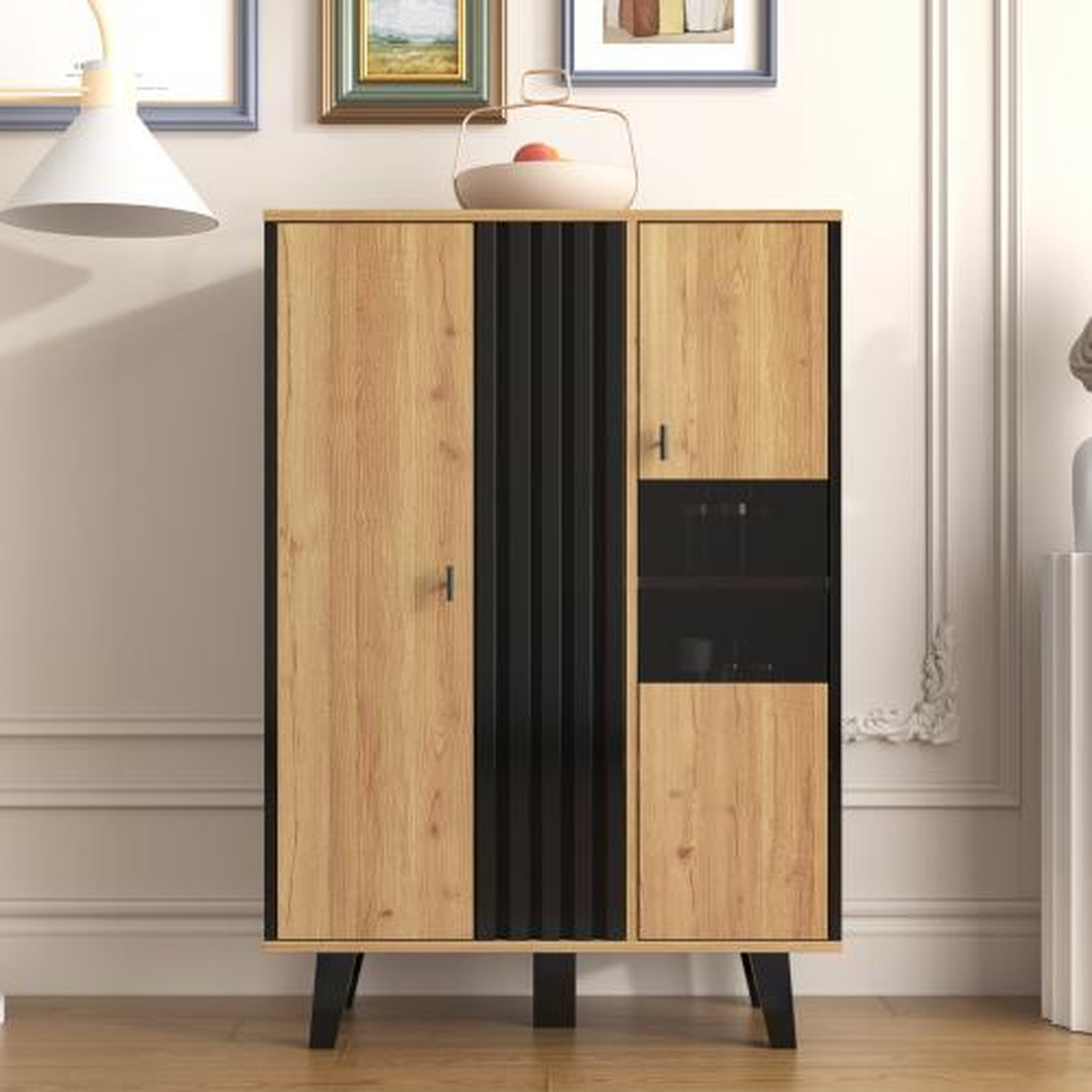 Voir la diapositive 4 : MERAX Buffet 2 porte(s) 0 tiroir(s) - 80 cm naturel led panneau de particules