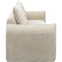 Voir la diapositive 4 : Habitat et Jardin Canapé droit en tissu texturé  Silvano  - 3 places - Beige