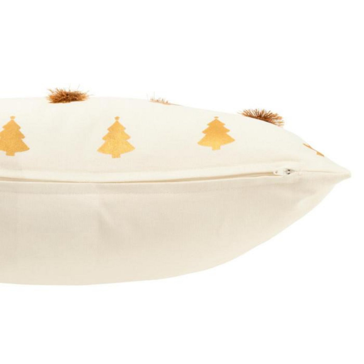 Paris Prix Coussin Déco Sapin  Floches  45x45cm Blanc