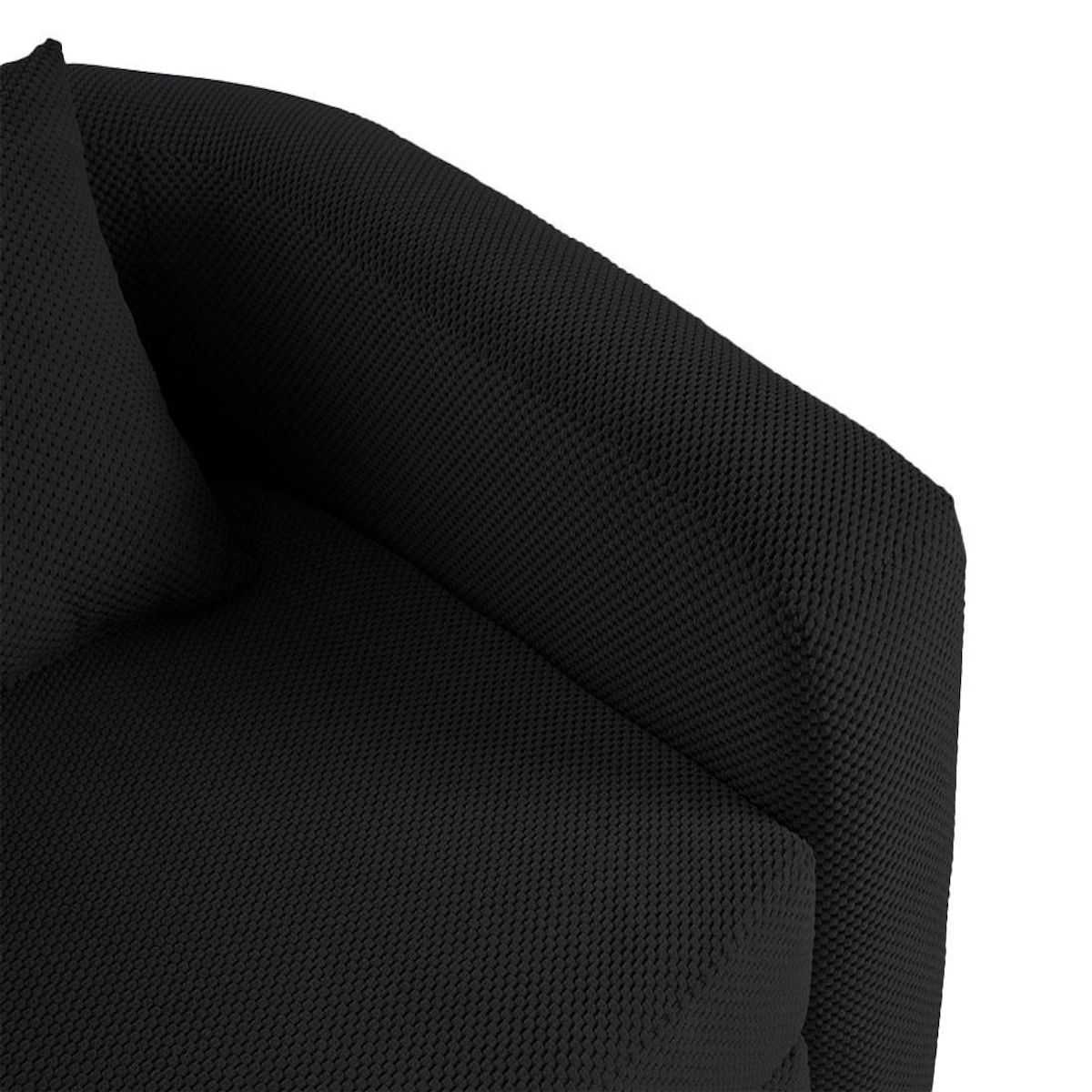 BEST MOBILIER Nuvia - canapé convertible déplimousse 1 place en velours texturé