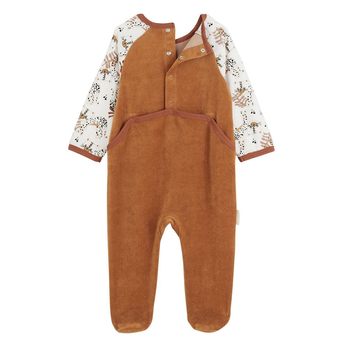 Petit Béguin Pyjama bébé en velours Benghali