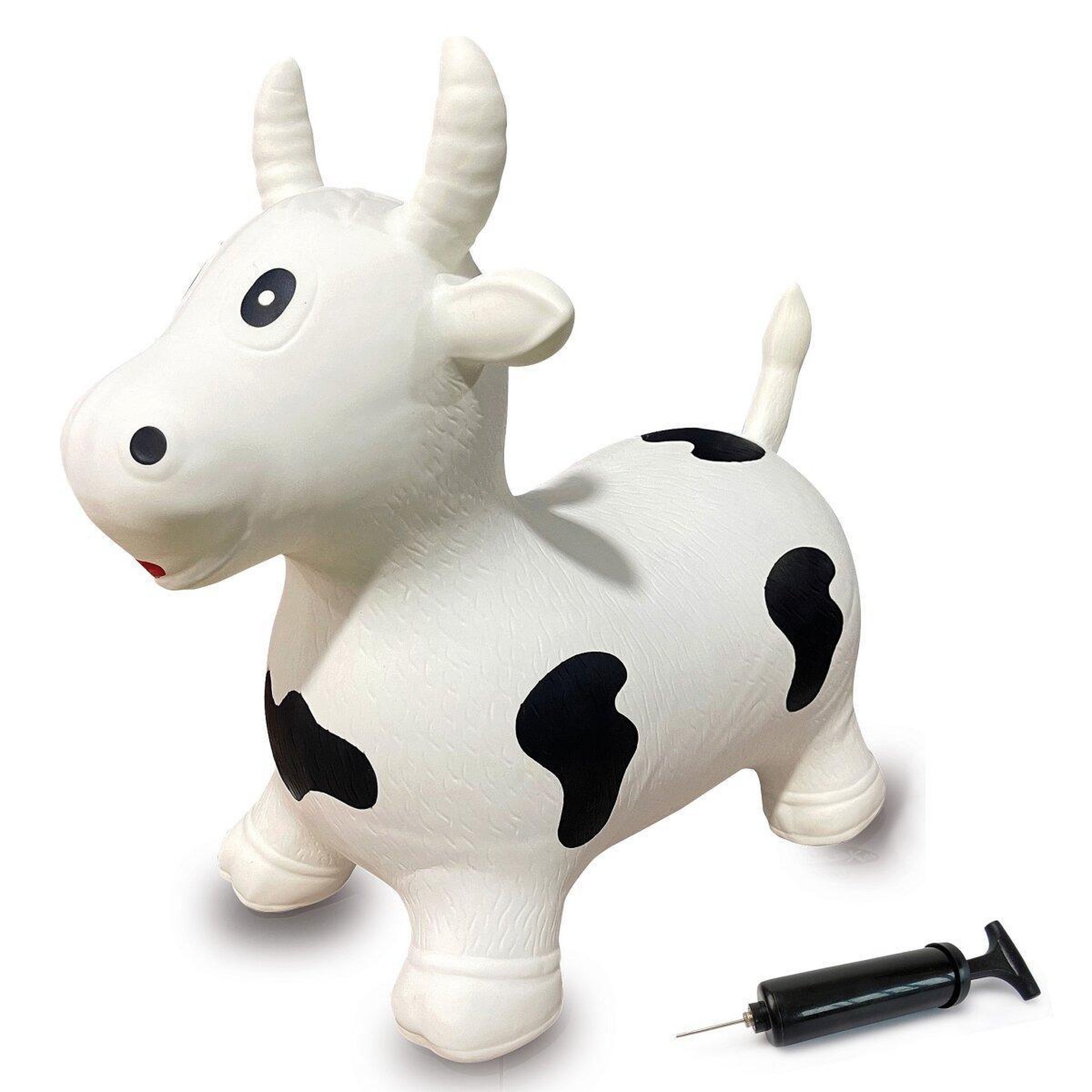 Voir la diapositive 5 : Jamara Animal rebondissante vache hoppydoo blanc/noir avec pompe