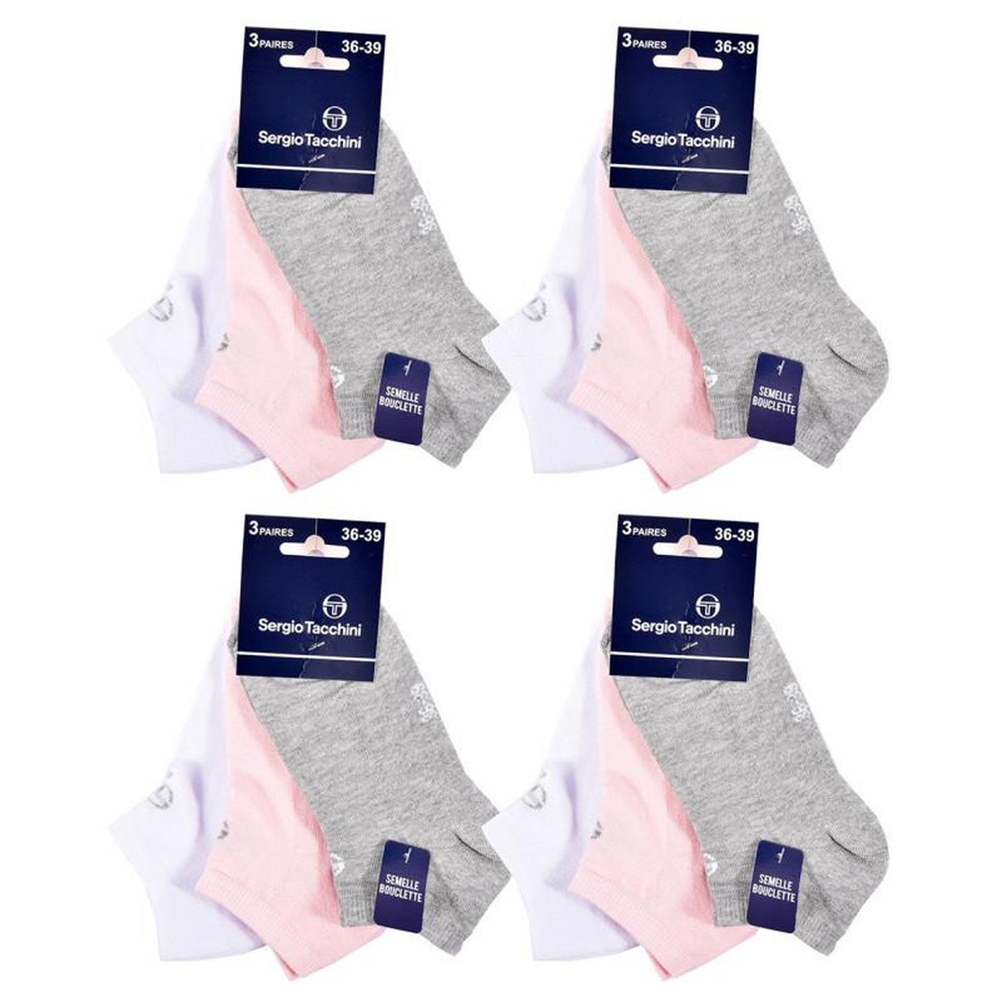 Voir la diapositive 3 : SERGIO TACCHINI Chaussettes Enfant SNEAKER SERGIO TACCHINI Lot de 12
