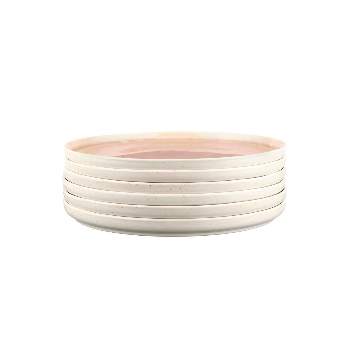 BJORN Assiette OXYGEN Ø27cm - 6 pièces - Rose poudre