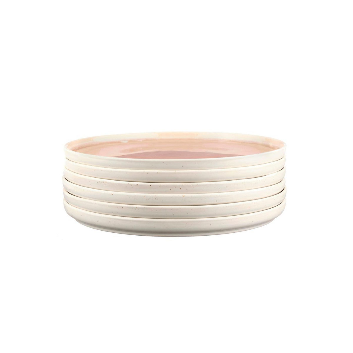 BJORN Assiette OXYGEN Ø27cm - 6 pièces - Rose poudre